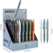Карандаш механический Deli S1233 микс 0,5mm пастельные цвета корпуса
