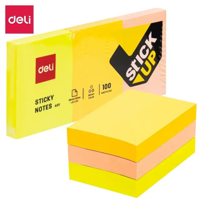 iндекс Deli EA01103 микс 38*51мм 3шт*100арк паперовi неон