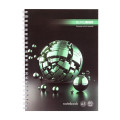 Тетрадь на пружине SPHERE А-5, 80л., клетка, картонная обложка, зеленый