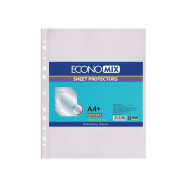 Файл для документів А4+ Economix Crystal, фактура "глянець" (100 шт/уп)