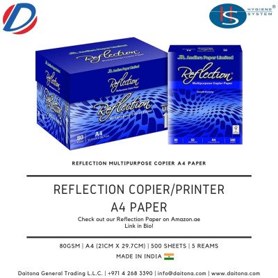Папір  А4 Reflection  80gsm( 80г/м2,500арк,Білизна СIE 160%,Індія)