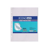Файл для документов А4+ Economix Crystal, фактура "глянець" (100 шт/уп)