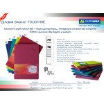 Блокнот деловой TOUCH ME А5, 96 арк, линия, обложка иск. кожа, красный