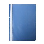 Швидкозшивач пласт. А4(2 отв), PP, синій