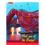 Тетрадь А4/48 кл скоба YES "BRIDGE"