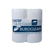 Бумага туал. целюлоз. Buroclean по 4 рул., на гильзе, 2-х сл., белая
