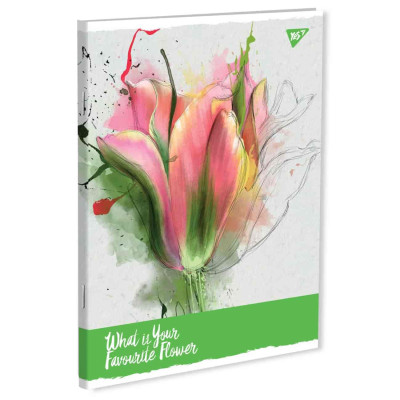 Тетрадь А4/80 кл скоба YES "FAVORITE FLOWER"
