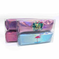 P3849 Пенал pvc металик "Flamingo" 19,5*5,5*4см PVC