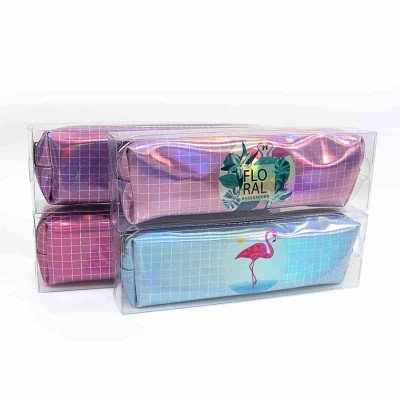P3849 Пенал pvc металік "Flamingo" 19,5*5,5*4см PVC