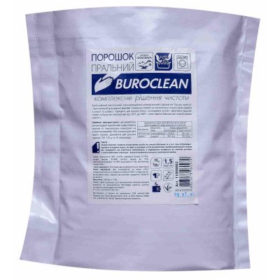 Порошок стиральный универсальный Buroclean 1,5 кг "Горная свежесть"
