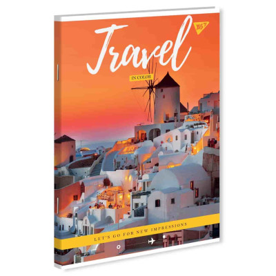 Тетрадь А4/80 кл скоба YES "TRAVEL IN COLOR"