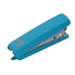 Степлер пластиковый RUBBER TOUCH до 12 л.(скобы №10), голубой