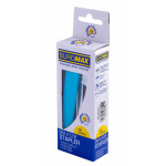 Степлер пластиковый RUBBER TOUCH до 12 л.(скобы №10), голубой