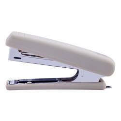 Степлер пластиковый RUBBER TOUCH до 12арк. (скобы №10), серый