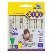 Олівці воскові JUMBO, 10 кольорів, трикутні, BABY Line