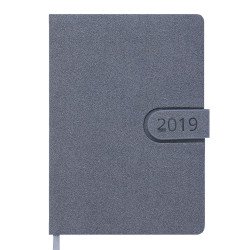 Ежедневник датированный 2019 SOLAR, A5, 352л. серый