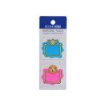 Закладки з клейким шаром 40х45 мм Economix Fun Lion & monkey, 40 шт., пластикові, асорті
