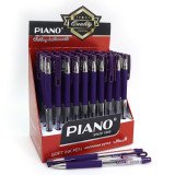 PT-350 Ручка масляная "Piano" фиолетовая, грип, 50шт/этик.