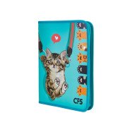 Папка пластикова на блискавці Cute, А4