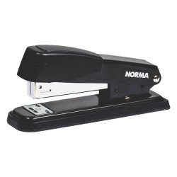 Степлер NORMA, №24/6-26/6, 20л, 60мм, черный, 4123, метал.