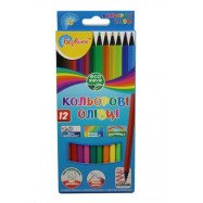 олівці кол, пластик, ECO, 12 кол., 5-202/6, БАРВ