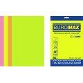 Папір кольоровий Euromax 80г/м2, NEON, 4 кольора, 20арк.