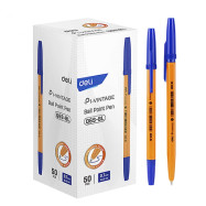 Ручка шариковая Deli EQ6S-Bl синяя Orange 0,7