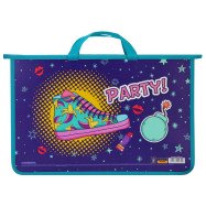 Портфель пластик.,А4  на блискавці "Beauty"