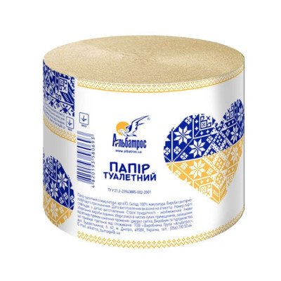 Альбатрос Бумага туалетная макулатурная с тиснением (уп - 16шт.)