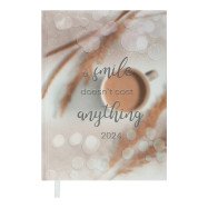 Ежедневник датированный 2024 POSH, A5, каппучино Ежедневник датированный 2024 POSH, A5, каппучино