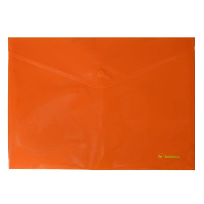 папка на кнопке, А4, РР 160мкн "Neon', оранжевая 5106-02 , NORMA