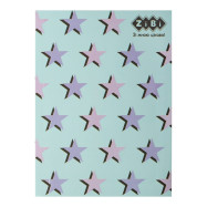 Блокнот PATTERN, А-5, 64 арк., кліт., інтегр. обкл., мат. лам.+Уфлак, KIDS Line, синій