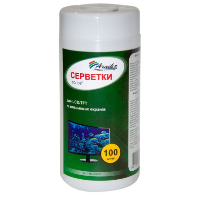 Салфетки для LCD/TFT и плазменных мониторов 100шт.