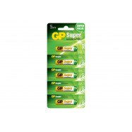 Батарейка блистер 5шт. GP SUPER ALKALINE 24A-UR5 лужна LR03, AAA