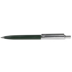 Ручка шариковая Flair 544C=645 синяя РШ метал Half Metal Chrom(пiд Parker)зелен пiд накатку
