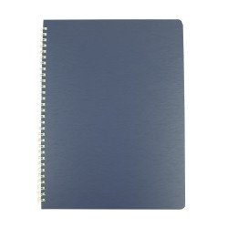 Книжка записн. на пруж. "BARK" А4, 60л,клетка пластик.обл., синий
