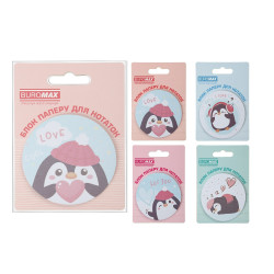 Блок для заметок PENGUIN, с кл.слоем, диам. 70 мм, 30 листов