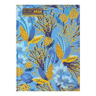 Записная книжка FLORISTICA, А5, 96л  клетка, твердая  обложка, голубая