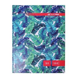 Книга обліку "FLORISTICA" 144 арк.кліт.оф.(тв. лам. обл), А4, бірюзовий