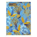 Записна книжка FLORISTICA, А5, 96 арк., клітинка, тверда картонна обкладинка, блакитна