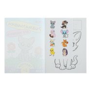 Раскраска ЖИВОТНЫЕ, 8 страниц с наклейками, BABY LINE