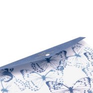 Папка конверт на кнопке ARABESKI, А4, матовый полупрозрачный, пластик, синий