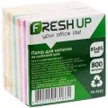 Блок бумаги для заметок  85х85мм 800 л, не  клеенный, микс Fresh Up