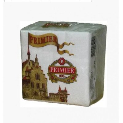 Серветка 100 шт Primier біла
