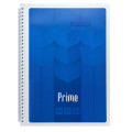 Книжка записн. на пруж.PRIME, А4, 96арк,кл., картон.обкл., синій