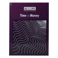 Книга канцелярская "TIME IS MONEY" 96л клетка офсет (тв. лам. обл) А4, фиолетовый
