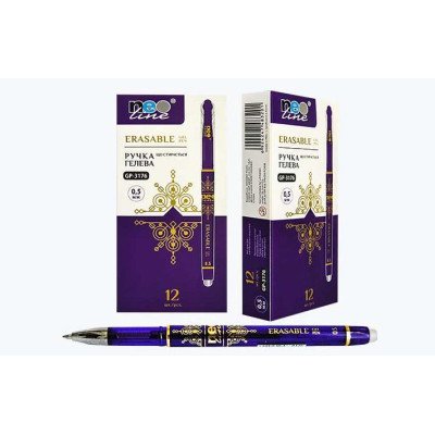Ручка гелевая пиши-стирай синяя 0.5mm.,3176-GP,ТМ"Neo Line"