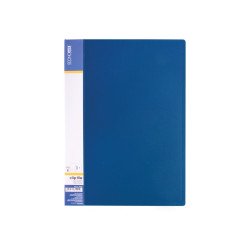 Папка с зажимом  СLIP B с двумя карманами, синяя Е31202-02
