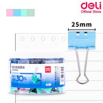 Затискач д/папе Deli 8554S мiкс 25мм кольор "легкий натиск"