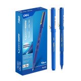 Ручка гелевая Deli EG84-BL синяя 0,7мм резиновый грип, антискользящий корпус
